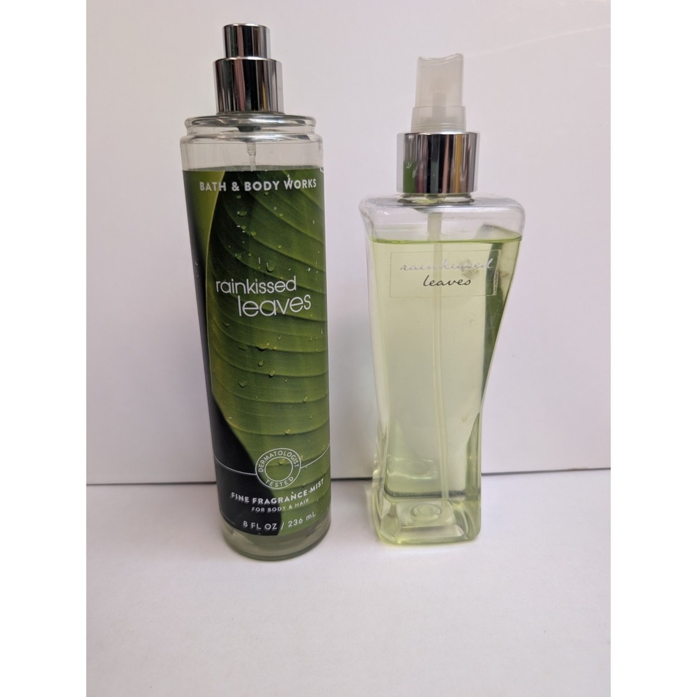 Bath Body Works Rainkissed Leaves Fragrance Mist Vintage & Rerelease Set